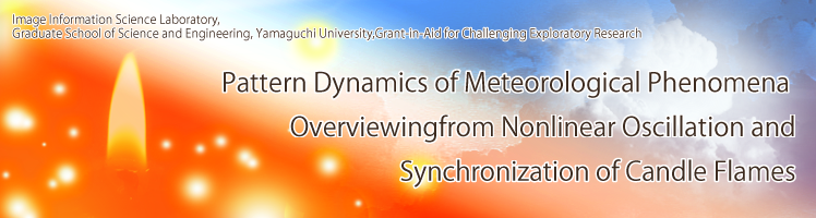 Pattern@Dynamics of Meteorological Phenomena Overviewing from Nonlinear Oscillation and Synchronization of Candle Flames,Grant-in-Aid for Challenging Exploratory Research